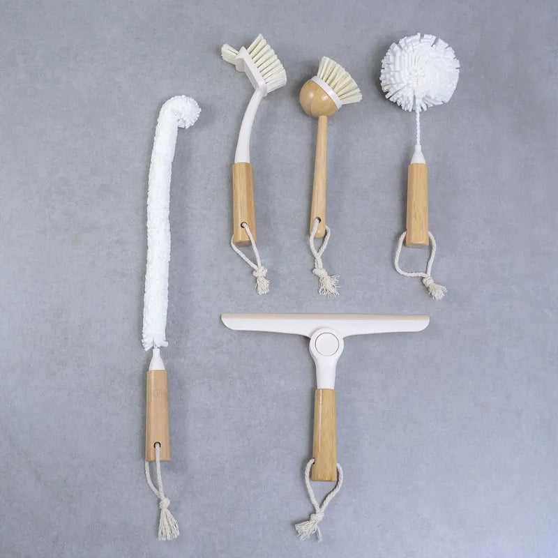 Kit 4 Escova de Limpeza E Rodo de Pia Branco